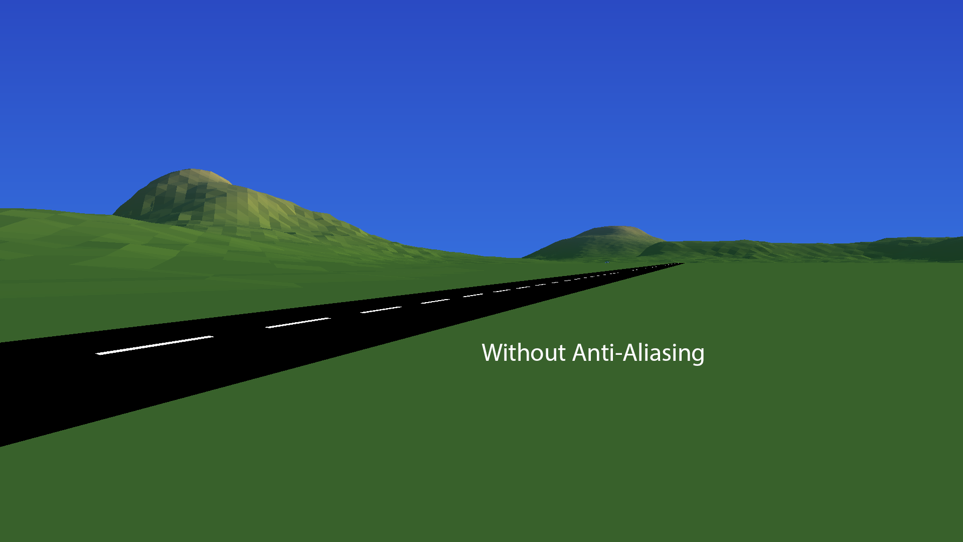 Close road without Anti-Aliasing